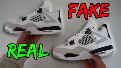 nike air jordan 4 fake vs real|how to authenticate jordan 1.